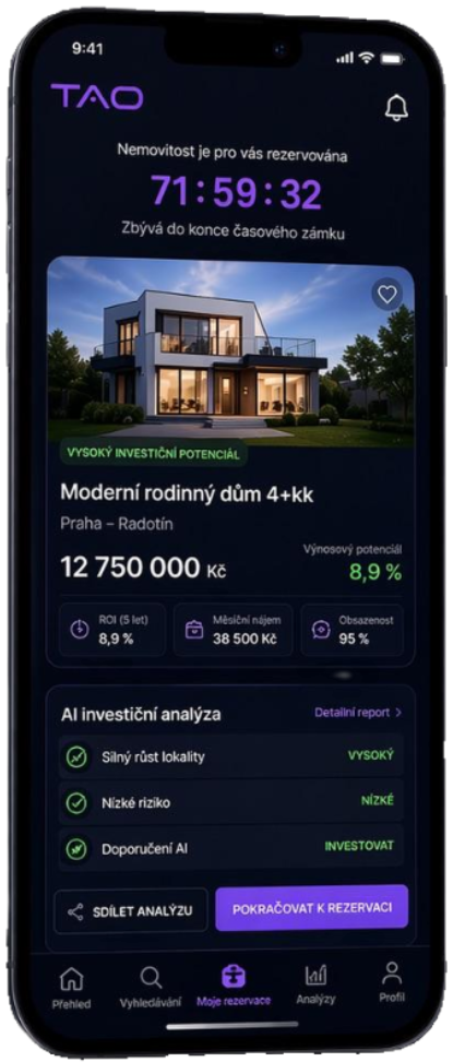 TAO Reality AI - mobilní aplikace